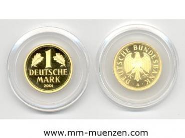 Deutschland BRD Goldmark 2001 12 g Gold